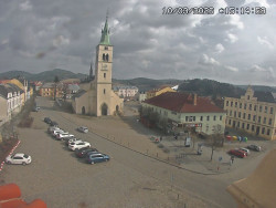 Náměstí, koste sv. Markéty