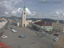 Náměstí, koste sv. Markéty