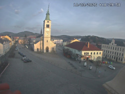 Náměstí, koste sv. Markéty