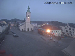 Náměstí, koste sv. Markéty