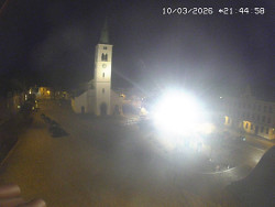 Náměstí, koste sv. Markéty