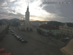 Náměstí, koste sv. Markéty