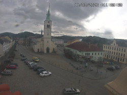 Náměstí, koste sv. Markéty