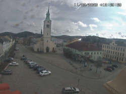 Náměstí, koste sv. Markéty