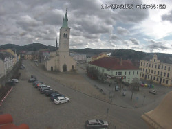 Náměstí, koste sv. Markéty