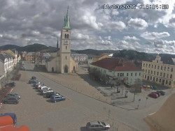 Náměstí, koste sv. Markéty