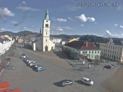 Náměstí, koste sv. Markéty