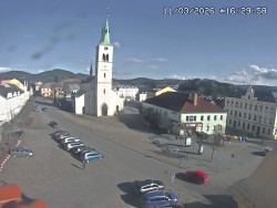 Náměstí, koste sv. Markéty