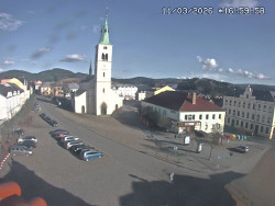 Náměstí, koste sv. Markéty