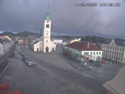 Náměstí, koste sv. Markéty