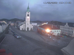 Náměstí, koste sv. Markéty