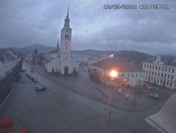 Náměstí, koste sv. Markéty