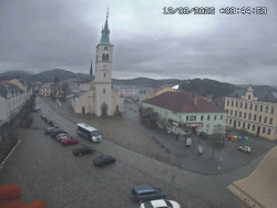 Náměstí, koste sv. Markéty