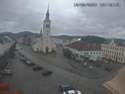 Náměstí, koste sv. Markéty