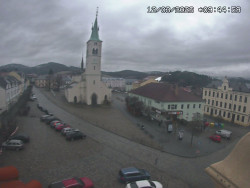 Náměstí, koste sv. Markéty