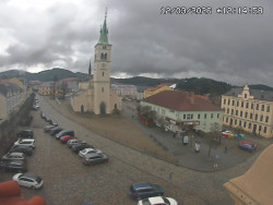 Náměstí, koste sv. Markéty