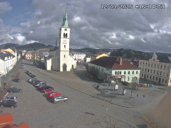 Náměstí, koste sv. Markéty