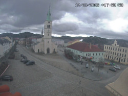 Náměstí, koste sv. Markéty