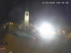 Náměstí, koste sv. Markéty