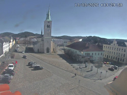 Náměstí, koste sv. Markéty