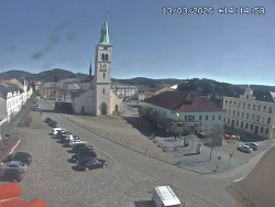 Náměstí, koste sv. Markéty