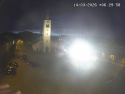 Náměstí, koste sv. Markéty