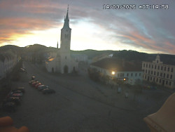 Náměstí, koste sv. Markéty