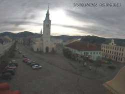 Náměstí, koste sv. Markéty