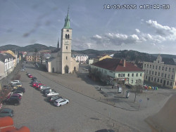 Náměstí, koste sv. Markéty