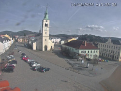 Náměstí, koste sv. Markéty