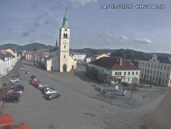 Náměstí, koste sv. Markéty