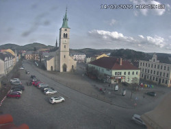 Náměstí, koste sv. Markéty