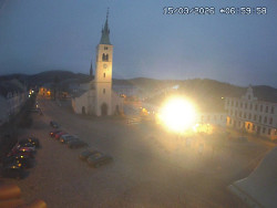 Náměstí, koste sv. Markéty