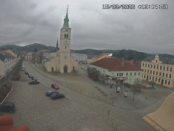 Náměstí, koste sv. Markéty