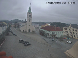 Náměstí, koste sv. Markéty