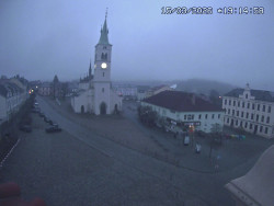 Náměstí, koste sv. Markéty