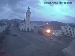 Náměstí, koste sv. Markéty