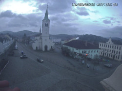 Náměstí, koste sv. Markéty