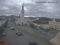 Náměstí, koste sv. Markéty