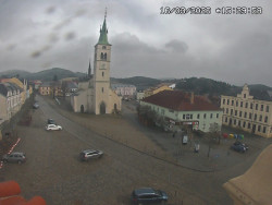 Náměstí, koste sv. Markéty