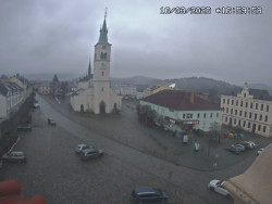 Náměstí, koste sv. Markéty