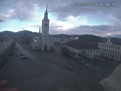 Náměstí, koste sv. Markéty