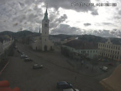 Náměstí, koste sv. Markéty