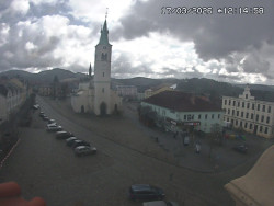 Náměstí, koste sv. Markéty