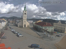 Náměstí, koste sv. Markéty