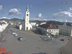 Náměstí, koste sv. Markéty