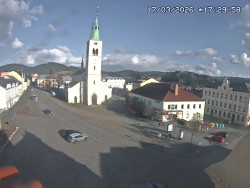 Náměstí, koste sv. Markéty