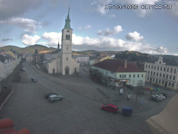 Náměstí, koste sv. Markéty