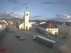 Náměstí, koste sv. Markéty