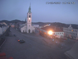 Náměstí, koste sv. Markéty